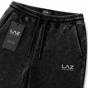 Pantalon de survêtement respirant à séchage rapide, nouvelle mode, qualité supérieure, pour homme, délavé à l'acide, décontracté, taille haute, couleur unie, 100% coton - Product Image 6