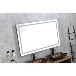 72 In. W X 36 In. H Frameless LED Single Bathroom Vanity <b>Mirror</b> Polished <b>Crystal</b> Bathroom Vanity LED <b>Mirror</b> 3 Color Lights - Product Image 1