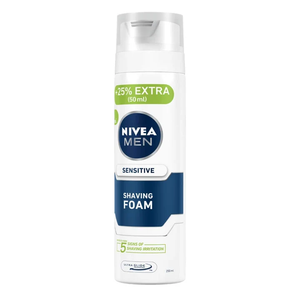 Espuma de afeitar sensible para hombres, fórmula hidratante y nutritiva, suave para un afeitado cómodo y sin irritaciones, uso diario, envase ligero de 200 ml - Product Image 3