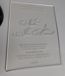 Tarjetas de Invitación de Boda de Acrílico de Lujo, Invitaciones de Acrílico Transparente Personalizadas, Impresión UV, Tarjetas para Eventos Premium, Suministro al por Mayor - Product Image 3