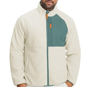 Veste en polaire Sherpa personnalisée très vendue, avec poches surdimensionnées sur la poitrine, fermeture éclair, veste en polaire Sherpa respirante pour hommes - Product Image 1