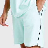 Conjuntos de camiseta y pantalones cortos de dos piezas para hombre, informales, de verano, transpirables, de algodón, con cuello redondo, de color sólido, para hombre y mujer.