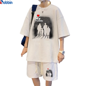 Conjunto corto personalizado para hombre, nueva moda de verano, conjunto deportivo de dos piezas para unisex y adolescentes, conjunto informal de pantalones cortos con estampado para hombre. - Product Image 2