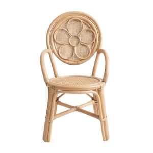 Rattan Kids Flower <b>Chair</b> Nursery Room Factory Price High Quality Wholesale <b>Cheap</b> Hot Sale New Trendy Best Seat Furniture - Product Image 2