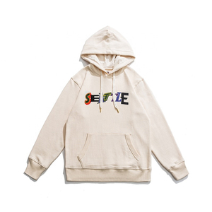 ออกแบบโลโก้ตามสั่ง OEM เสื้อฮู้ดปักลายฤดูใบไม้ร่วง หลายสี สำหรับผู้ชายและผู้หญิง - Product Image 1