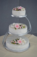 Support à gâteau décoratif au design élégant, support à gâteau et à cupcakes, support à dessert pour les événements d'anniversaire et les fêtes de mariage, vente chaude