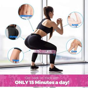 <b>Exercise</b> Resistance <b>Bands</b> Set 3 Pack Light Medium Heavy Camo Pink Purple Blue Latex Durable Workout Fitness Equipment All Ages - Product Image 3