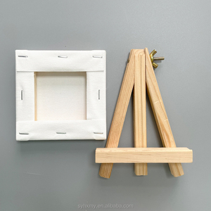 10*10 cm mini tela <span class=keywords><strong>di</strong></span> canapa allungata in bianco <span class=keywords><strong>tele</strong></span> con cavalletto <span class=keywords><strong>di</strong></span> legno <span class=keywords><strong>set</strong></span> - Product Image 6