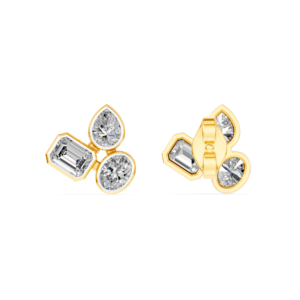 Boucles d'oreilles en or massif 14K 9K 10K 18K avec diamant de laboratoire 0,98 carats IGI RJC ODM OEM Fabricant de bijoux fins éthiques EA502448 - Product Image 4