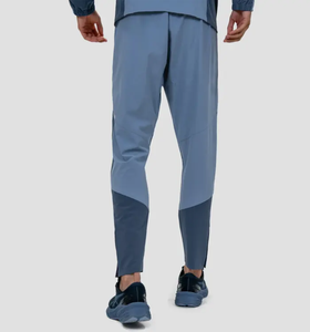 Survêtement bleu pour homme, manches longues, capuche zippée, coupe classique, blocs de couleur, poches latérales, polyester et nylon, pour l'automne, l'hiver et le printemps - Product Image 4