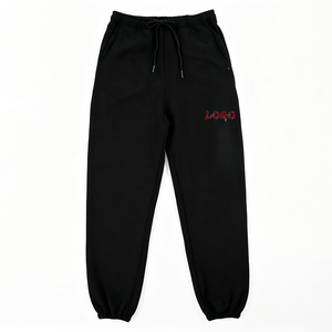 Pantalones Deportivos Personalizados con Bordado y Estampado, 100% Algodón, Estilo Urbano, con Cordón Elástico, 380gsm, Corte Recto - Product Image 1