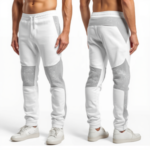 Pantalon Premium pour Homme, Modèle Glacier Geometry Stacked, avec Motifs Graphiques Contemporains et Coupe Décontractée Tendance en Tissu Lourd - Product Image 3