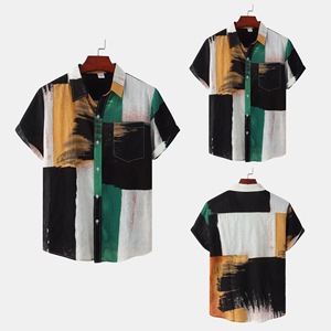 เสื้อเชิ้ตชายหาดสไตล์ฮาวายพิมพ์ลายดอกไม้สั่งทำขายส่ง ผ้าเรยอน 100% เสื้อฮาวายอโลฮ่าคุณภาพสูงสำหรับผู้ชาย - Product Image 3