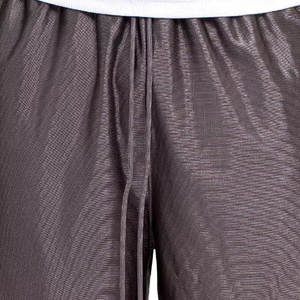 Shorts en mesh rouge pour homme avec poches latérales zippées, cordon de serrage, taille élastique, doublure en mesh respirante, pour le basketball - Product Image 6