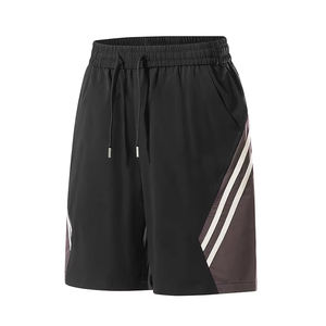 Shorts de style moderne en noir uni, décontractés, mi-cuisse, unisexes, amples, pantalons cinq-quarts - Product Image 2
