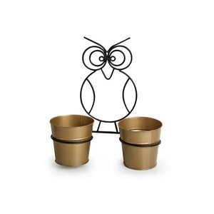 Macetero de pared con diseño de gallo minimalista y alegre, arte geométrico de hierro, diseño rústico ecológico, acabado con recubrimiento en polvo - Product Image 2
