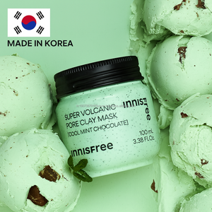 K Beauty Cooling tè verde argilla vulcanica poro maschera coreana cura della pelle sebo controllo pacchetto calmante per la pelle luminosa - Product Image 1