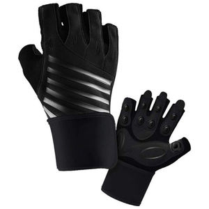 Gants de sport en PU antidérapants et résistants à l'usure, personnalisables en couleur et taille, pour l'entraînement sportif et en salle de sport, design unisexe à demi-doigts - Product Image 1