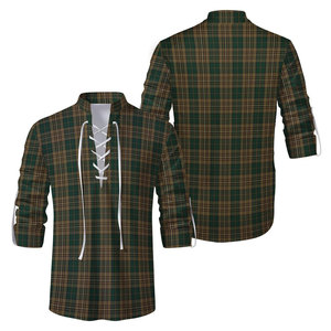Chemise Kilt Jacobite Écossaise Personnalisée pour Homme - Tartan du Clan O'Farrell - Hauts à Manches Longues à Lacets 2026 - Product Image 1