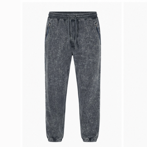 <b>Vintage</b> Washed Acid Wash Trousers Cotton Jogger <b>Pants</b> Custom Loose Fit Casual Streetwear Unisex Wholesale Apparel Manufacturer - Product Image 6