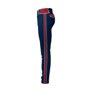 Pantalons de baseball personnalisés à rayures fines pour jeunes femmes et hommes, sublimés, à prix abordable - Product Image 3