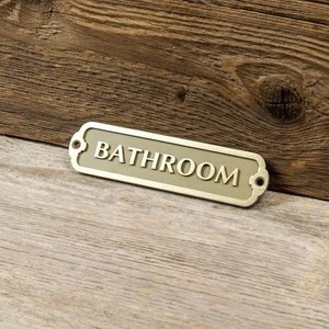 Plaque de porte en laiton massif gravée, robuste, pour appartement, villa, hôtel, bureau, entrée, décoration murale - Product Image 3