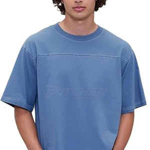 เสื้อยืดโอเวอร์ไซส์ผู้ชายสไตล์ใหม่ทรงหลวมแฟชั่นทันสมัยสวมใส่สบายน้ำหนักเบาเหมาะสำหรับใส่ทุกวัน - Product Image 5