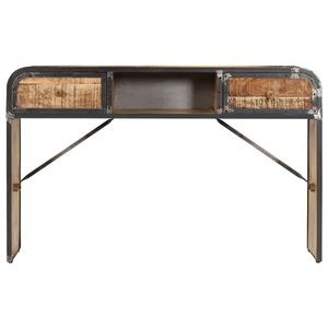 Aparador Mediano de Madera de Mango Sólida y Hierro, Aparadores de Madera Natural - Product Image 2