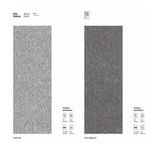 Azulejos de Cerámica de Porcelana Brillante de Estilo Moderno de 600*1200 mm, 8 mm de Grosor, <0.5% de Absorción de Agua, para Paredes Interiores de Villas y Salas de Estar - Product Image 3