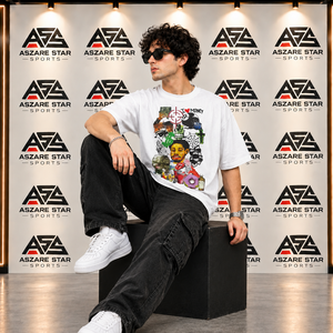 Hot Selling Men's Oversized Graphic <b>T</b> <b>Shirt</b> Colorful Custom Print Streetwear Short Sleeve Casual Cotton Unisex Tees - Product Image 3