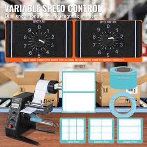 Dispenser Automatico di Etichette con Separatore, Larghezza 0.6"-4.9"/15-125 mm, Lunghezza 0.1"-5.9"/3-150 mm per Macchine Etichettatrici - Product Image 5