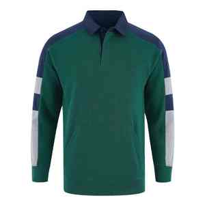 Custom Rugby <b>Shirt</b> <b>Men's</b> Sewn <b>Stripe</b> <b>Long</b> <b>Sleeve</b> Rugby Sports Style Rugby <b>Shirt</b> for <b>Men</b> - Product Image 1