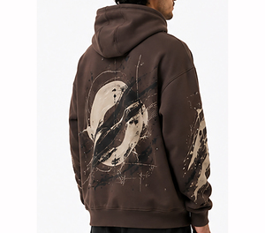 Sudadera con Capucha de Diseñador, Estilo Holgado, Ropa Urbana, Sudadera Informal para Hombre, Uso Diario - Product Image 4