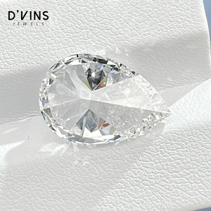 D'vins Jewels เพชร CVD ใหญ่กะรัต10ct 10.08ct VVS2ลูกแพร์ตัดเติมสี - Product Image 2