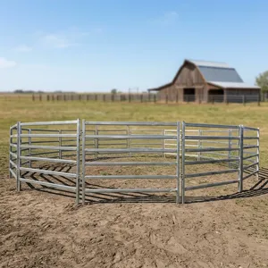 Heavy Duty Galvanized Steel Livestock Corral Panels for Secure Farm Animal Enclosure Paddock Yard and Stable <b>Fencing</b> Systems - Product Image 3