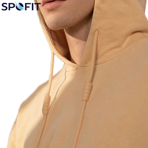Sweat à capuche ample en molleton respirant 400 GSM pour homme, luxe, 100% coton, surdimensionné, logo et design personnalisés - Product Image 6