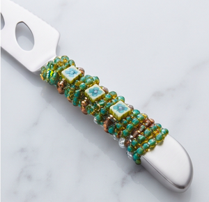 Ensemble de 4 couteaux à fromage en acier inoxydable avec manches micro-perforés, outils à fromage colorés, spatule de service - Product Image 2