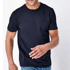 Modern Style <b>Mens</b> <b>Silk</b>/Cotton Knitted T-<b>Shirts</b> Breathable Casual Summer Wear High Quality Comfortable Loose Fit Short Sleeve - Product Image 4