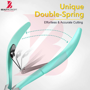 Coupe-cuticules professionnel en acier inoxydable, manche doux au toucher, vert menthe, antidérapant, outils de manucure de qualité supérieure - Product Image 5