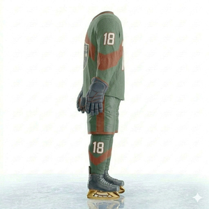 Ropa de Equipo con Material Transpirable, Construcción Reforzada, Diseños Personalizados, Uniforme Moderno de Hockey sobre Hielo, Ropa Deportiva de Alta Calidad - Product Image 3