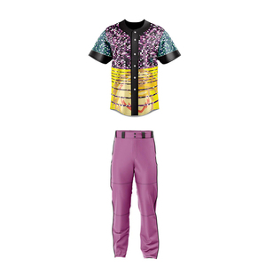 Ensembles d'uniformes de baseball respirants personnalisés 100% polyester, fabrication de qualité supérieure, impression par sublimation personnalisée, vente en gros - Product Image 4