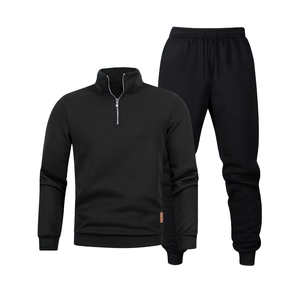 ชุดเสื้อสเวตเชิ้ตและกางเกงขายาวผู้ชายรุ่นใหม่มาแรง ผ้าฝ้ายฟลีซ 100% ระบายอากาศได้ดี รับผลิตตามแบบ ราคาส่งถูก ชุดวอร์มผู้ชายสำหรับขาย - Product Image 1