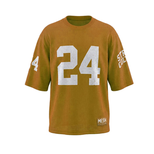 Créez votre propre maillot de football américain personnalisé avec le nom de votre équipe, dernier design, nouveau style, 100% polyester, séchage rapide, manches courtes, col rond - Product Image 5