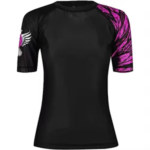 Rashguard à manches courtes respirant anti-UV imprimé sur mesure pour hommes MMA BJJ Service OEM - Product Image 6