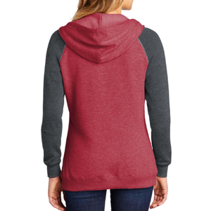 Sudadera con Capucha para Mujer, Color Rojo Jaspeado, Tejido Transpirable, Corte Regular, Estilo Casual Urbano, Poliéster/Algodón, Personalizable - Product Image 2