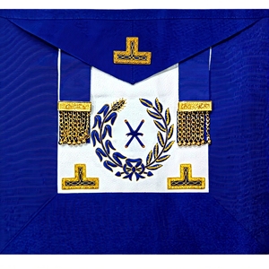Delantal de ceremonia para director adjunto, con bordado a mano de alta costura, de lona de poliéster premium - Product Image 3