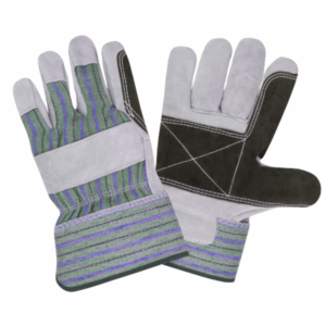Gants de travail robustes en cuir de vachette pleine fleur pour hommes, paume double lisse renforcée, gants de rigueur polyvalents pour la sécurité industrielle - Product Image 2