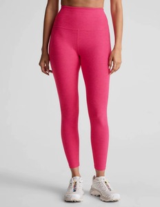 Nuevo Conjunto de 2 Piezas para Mujer en Color Rosa Jaspeado OEM, Top y Leggings de Cintura Alta, Cintura Natural sin Costuras - Product Image 3