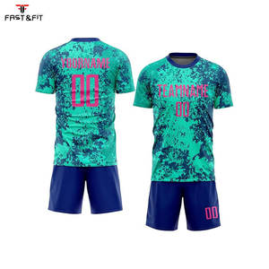 Conjunto de Camisetas de Fútbol Personalizadas Unisex de Alta Calidad con Mangas Cortas, Mezcla de Algodón de Secado Rápido - Product Image 1