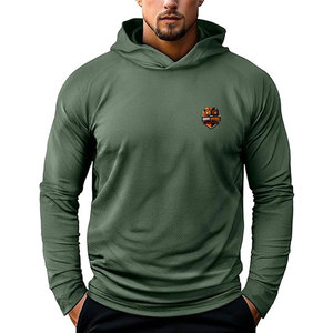 Sudaderas Ligeras, Sólidas y Casuales de Invierno para Hombre, Transpirables, Ecológicas, de Tela Elástica, Diseñadas para Entrenamientos en el Gimnasio y Uso Diario - Product Image 1